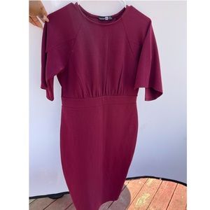 Plum colored businesswear dress